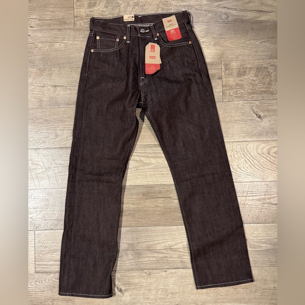 Levi's Men’s Straight Jeans in Raw Dark Indigo